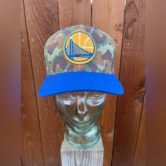 Golden State Warriors Mitchell & Ness StrapBack Hat - Picture 1 of 3